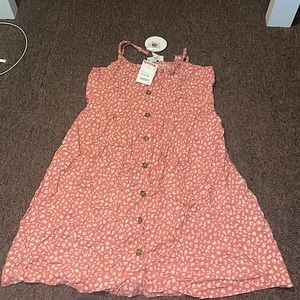 Pink rose dress, bought it never wore it.